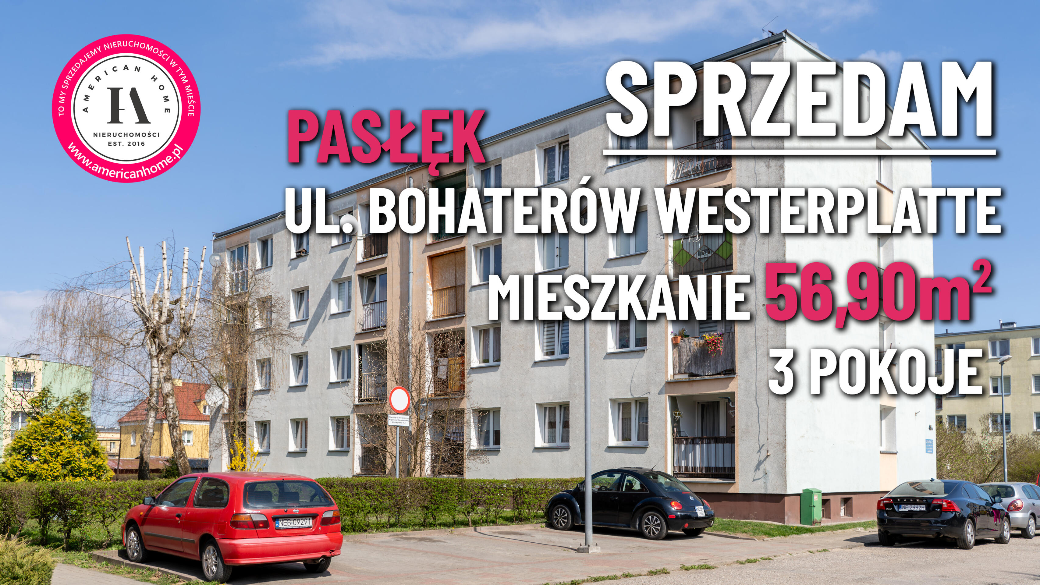 3 pokoje | loggia | pasłęk